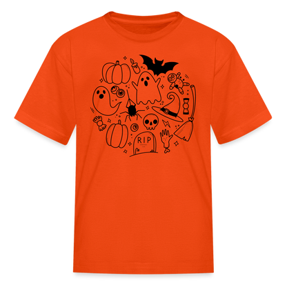 Spooky Kids' T-Shirt - orange