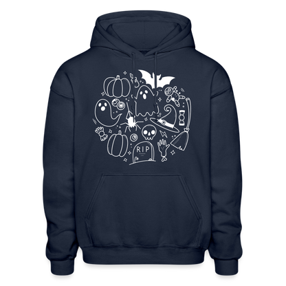 Spooky Adult Hoodie - navy