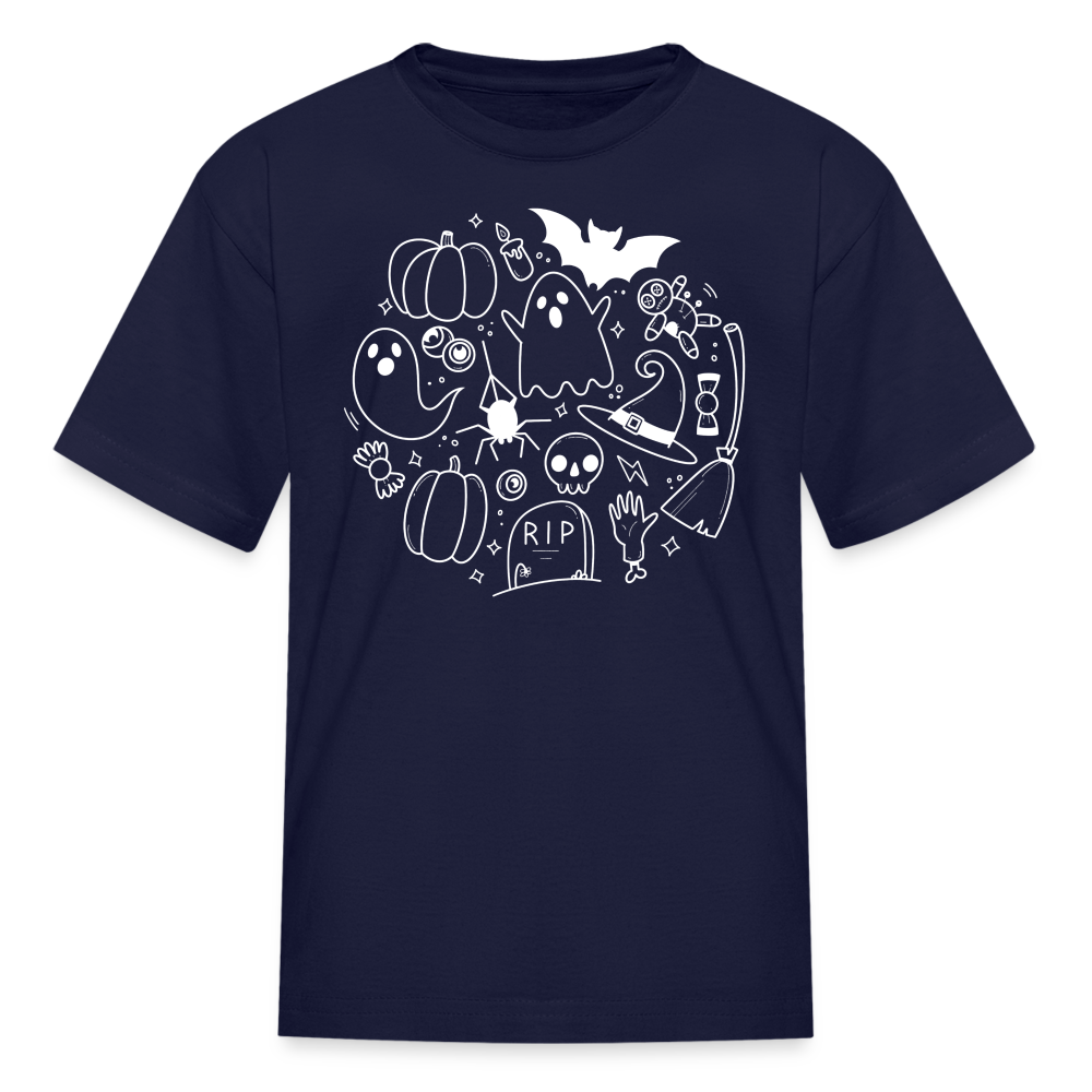 Spooky Kids' T-Shirt - navy