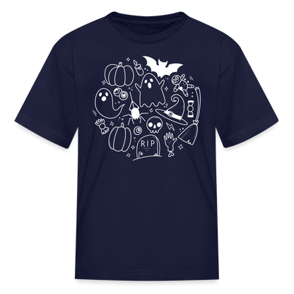 Spooky Kids' T-Shirt - navy