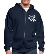 Load image into Gallery viewer, Football Adult Zip Hoodie - navy
