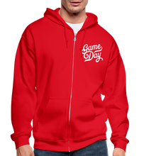 Load image into Gallery viewer, Football Adult Zip Hoodie - red
