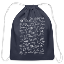 Load image into Gallery viewer, Mouse Crew Cotton Drawstring Bag - navy
