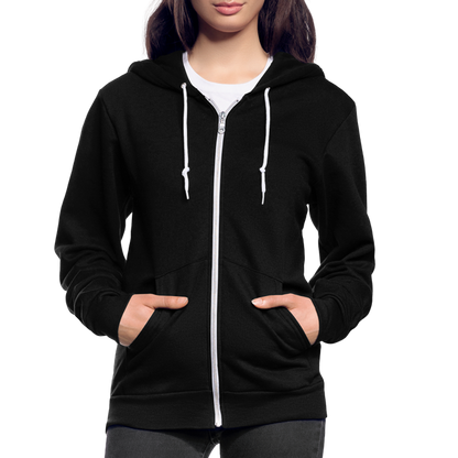 Mouse Crew Fleece Zip Hoodie - black