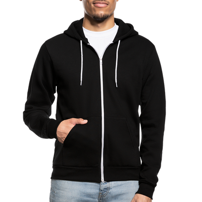 Mouse Crew Fleece Zip Hoodie - black