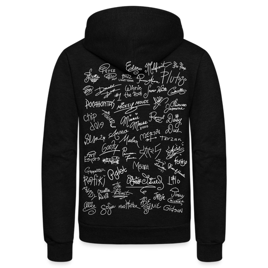 Mouse Crew Fleece Zip Hoodie - black
