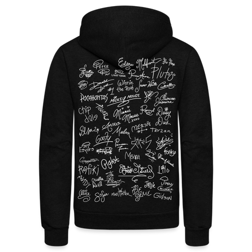 Mouse Crew Fleece Zip Hoodie - black