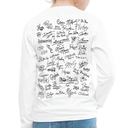 Mouse Crew Kids' Premium Long Sleeve T-Shirt - white