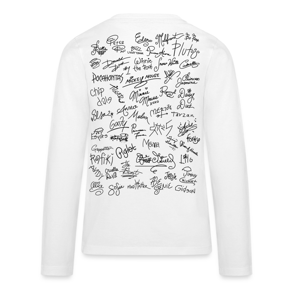 Mouse Crew Kids' Premium Long Sleeve T-Shirt - white