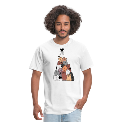 Holiday Cat Tree Classic T-Shirt - white