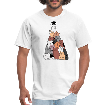 Holiday Cat Tree Classic T-Shirt - white