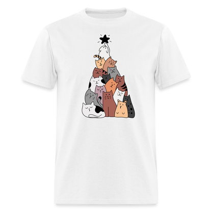 Holiday Cat Tree Classic T-Shirt - white