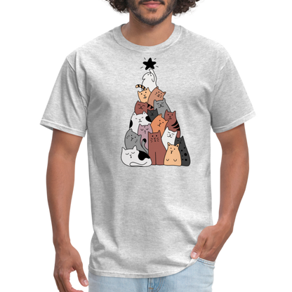 Holiday Cat Tree Classic T-Shirt - heather gray