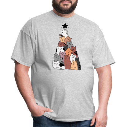 Holiday Cat Tree Classic T-Shirt - heather gray