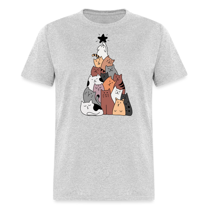 Holiday Cat Tree Classic T-Shirt - heather gray