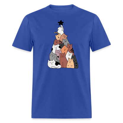 Holiday Cat Tree Classic T-Shirt - royal blue