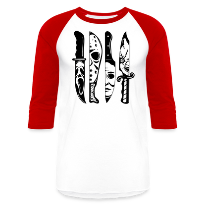 Scary Guys Baseball T-Shirt - white/red