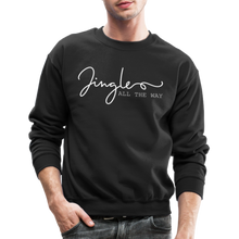 Load image into Gallery viewer, Jingle ALL THE WAY Crewneck Sweatshirt - black
