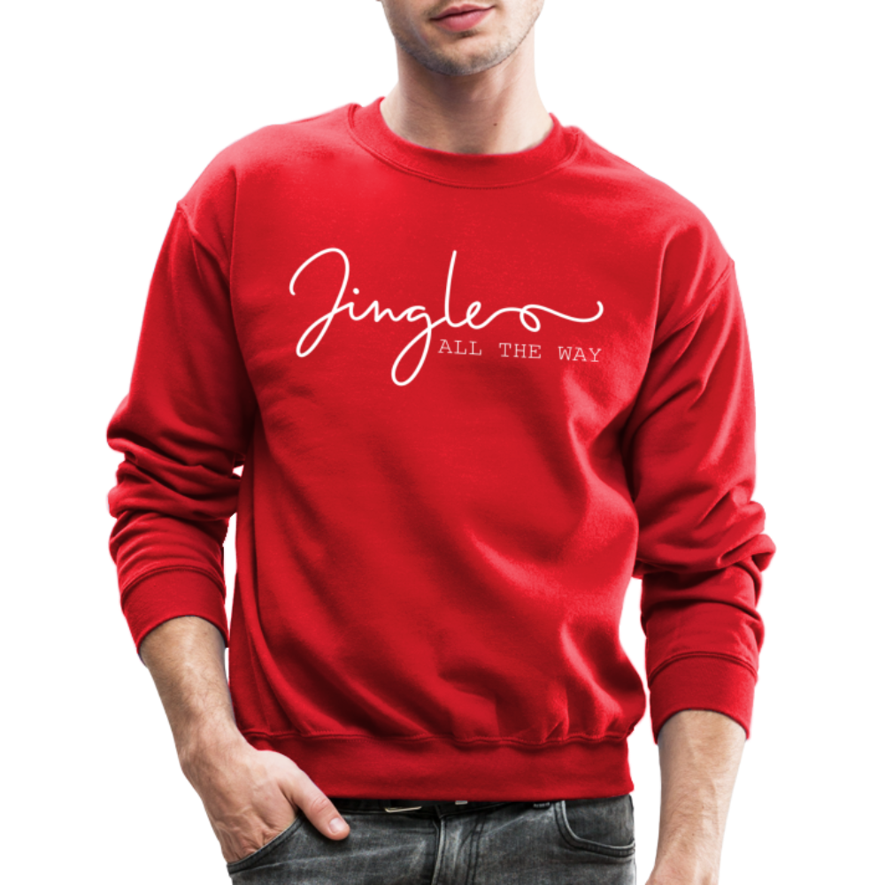 Jingle ALL THE WAY Crewneck Sweatshirt - red