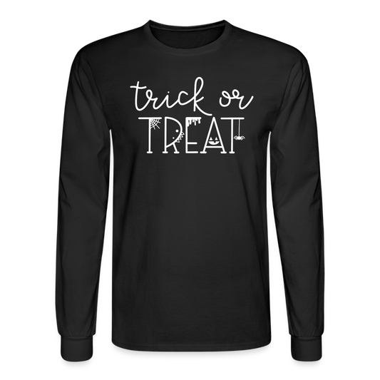 Trick Or Treat Long Sleeve T-Shirt - black