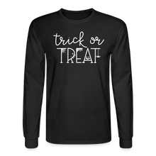 Load image into Gallery viewer, Trick Or Treat Long Sleeve T-Shirt - black
