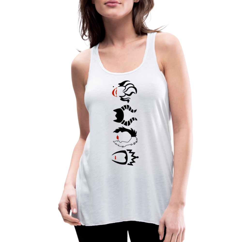 Villain Flowy Tank Top - white