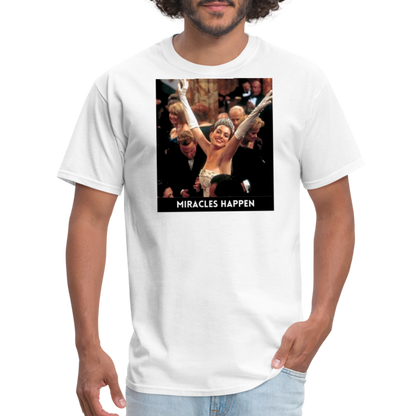 Miracles Happen Classic T-Shirt - white