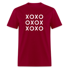 Load image into Gallery viewer, Unisex XOXO T-Shirt - dark red
