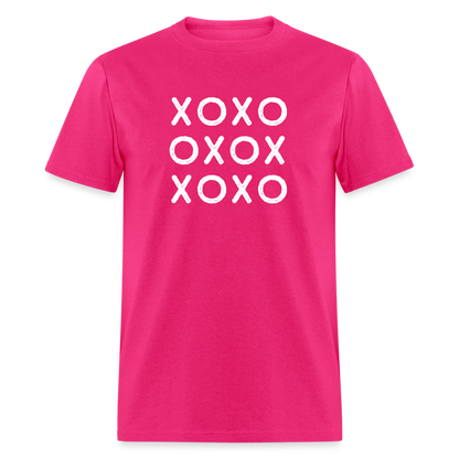 Unisex XOXO T-Shirt - fuchsia