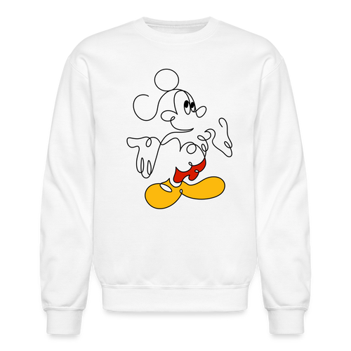 Mouse Crew Crew Sweatshirt - white