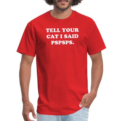 PSPSPS. T-Shirt - red