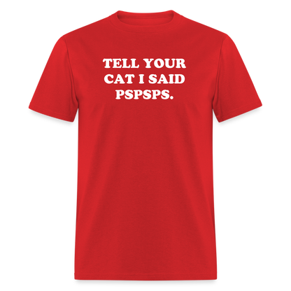 PSPSPS. T-Shirt - red