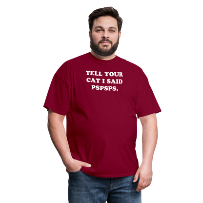 PSPSPS. T-Shirt - burgundy