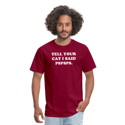 PSPSPS. T-Shirt - burgundy
