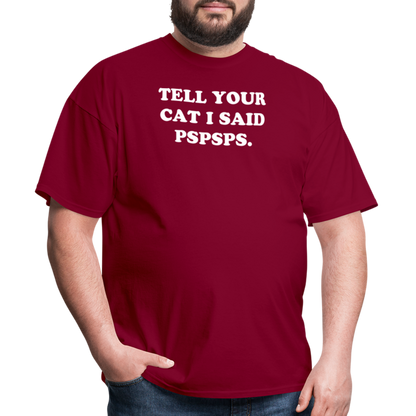PSPSPS. T-Shirt - burgundy