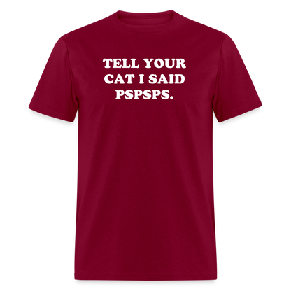 PSPSPS. T-Shirt - burgundy