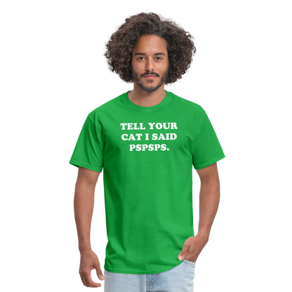 PSPSPS. T-Shirt - bright green