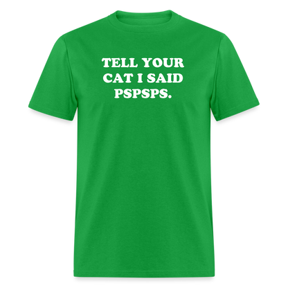 PSPSPS. T-Shirt - bright green