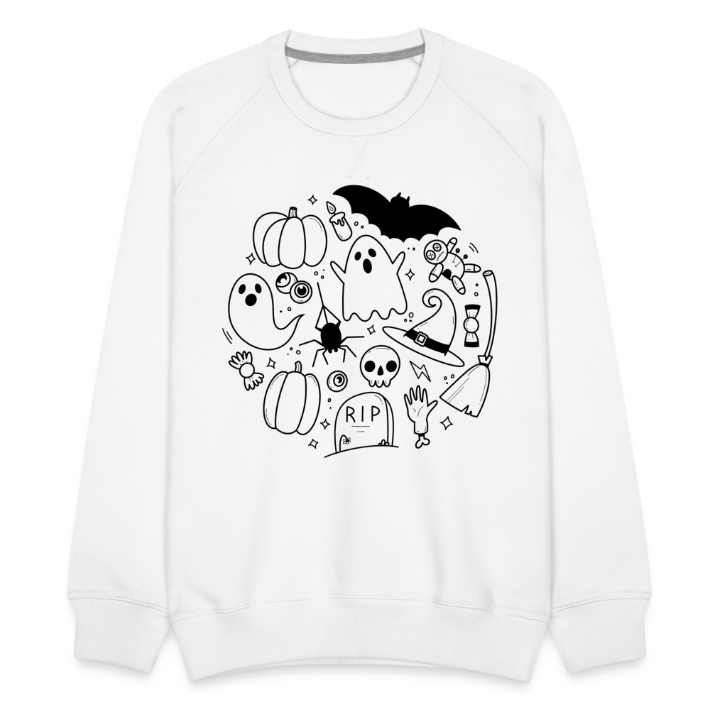 Adult Spooky Premium Sweatshirt - white
