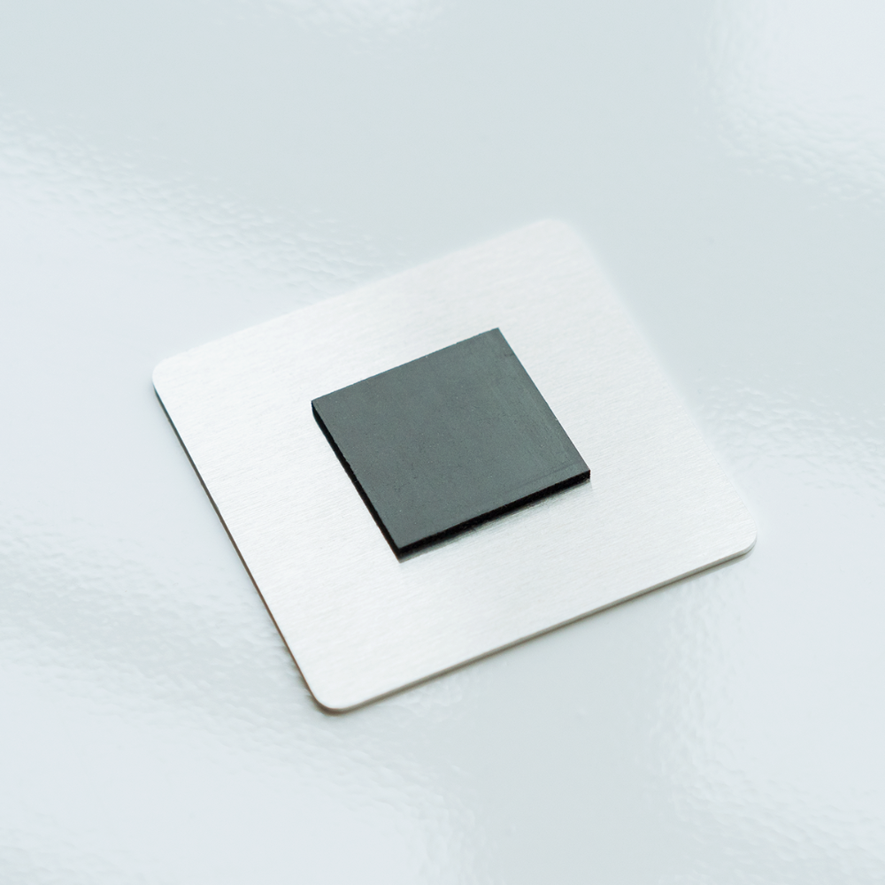 "Afraid" Square Magnet - white