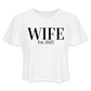 "WIFE" Cropped T-Shirt - white
