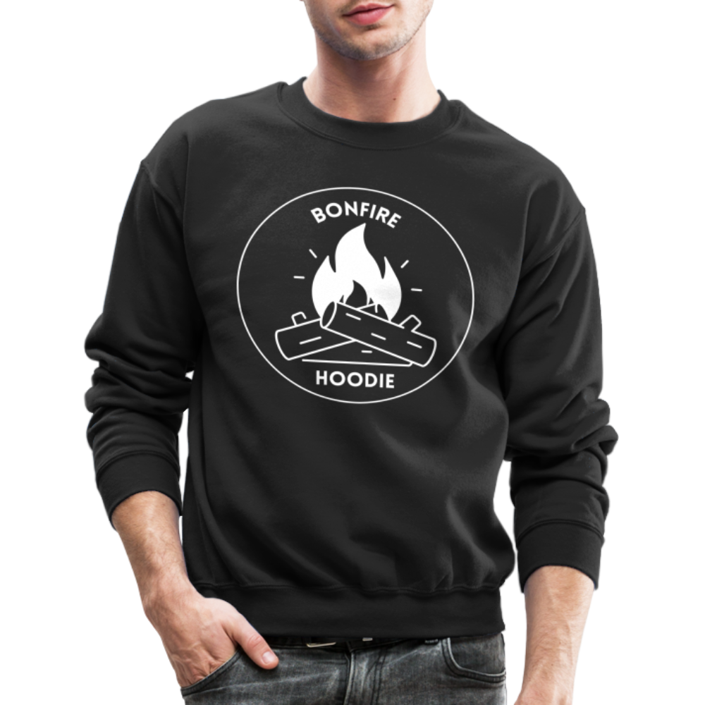 "Bonefire Hoodie" Crewneck Sweatshirt - black