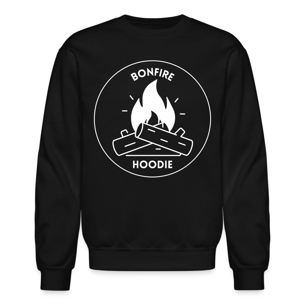 "Bonefire Hoodie" Crewneck Sweatshirt - black