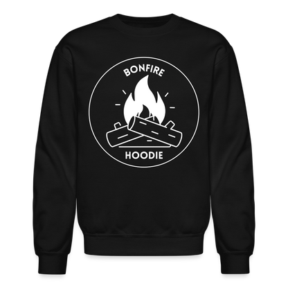 "Bonefire Hoodie" Crewneck Sweatshirt - black