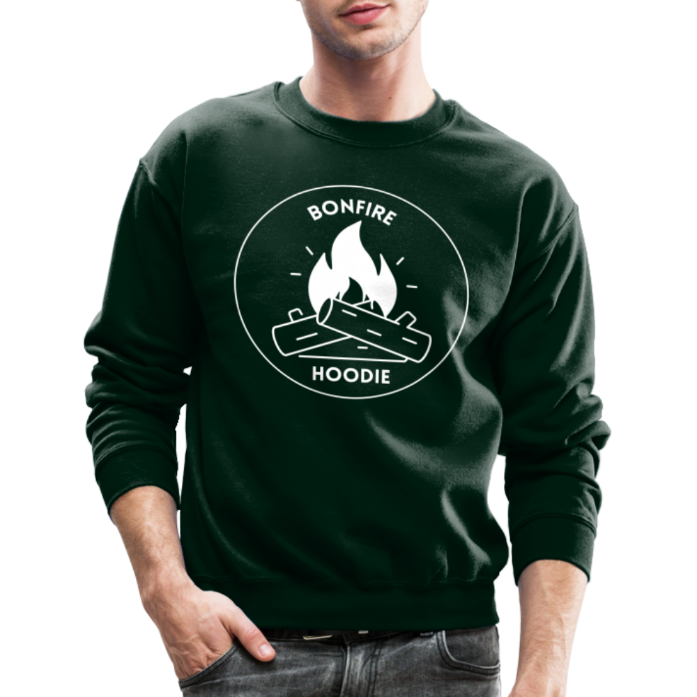 "Bonefire Hoodie" Crewneck Sweatshirt - forest green