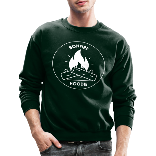 "Bonefire Hoodie" Crewneck Sweatshirt - forest green