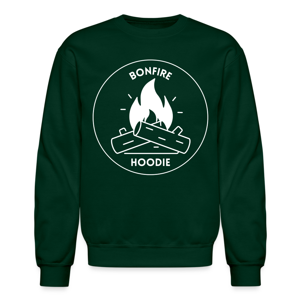 "Bonefire Hoodie" Crewneck Sweatshirt - forest green