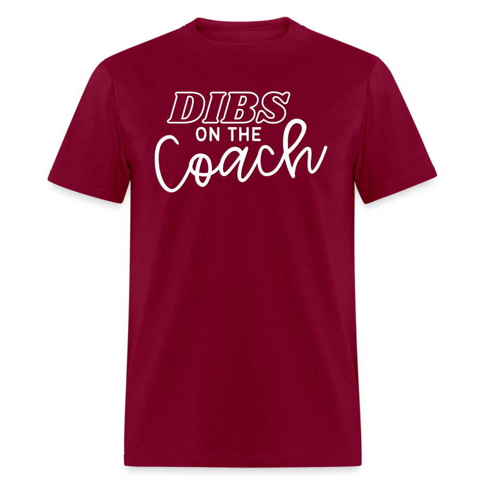 "Dibs on the Couch" Classic T-Shirt - burgundy