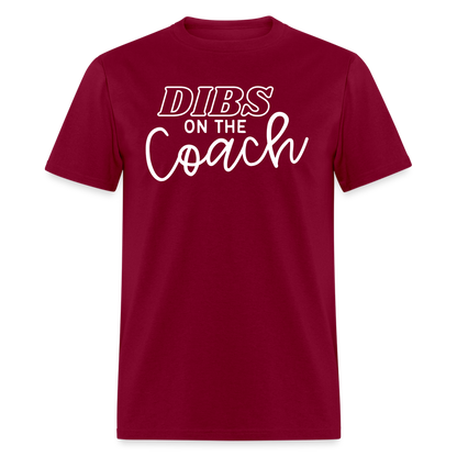 "Dibs on the Couch" Classic T-Shirt - burgundy