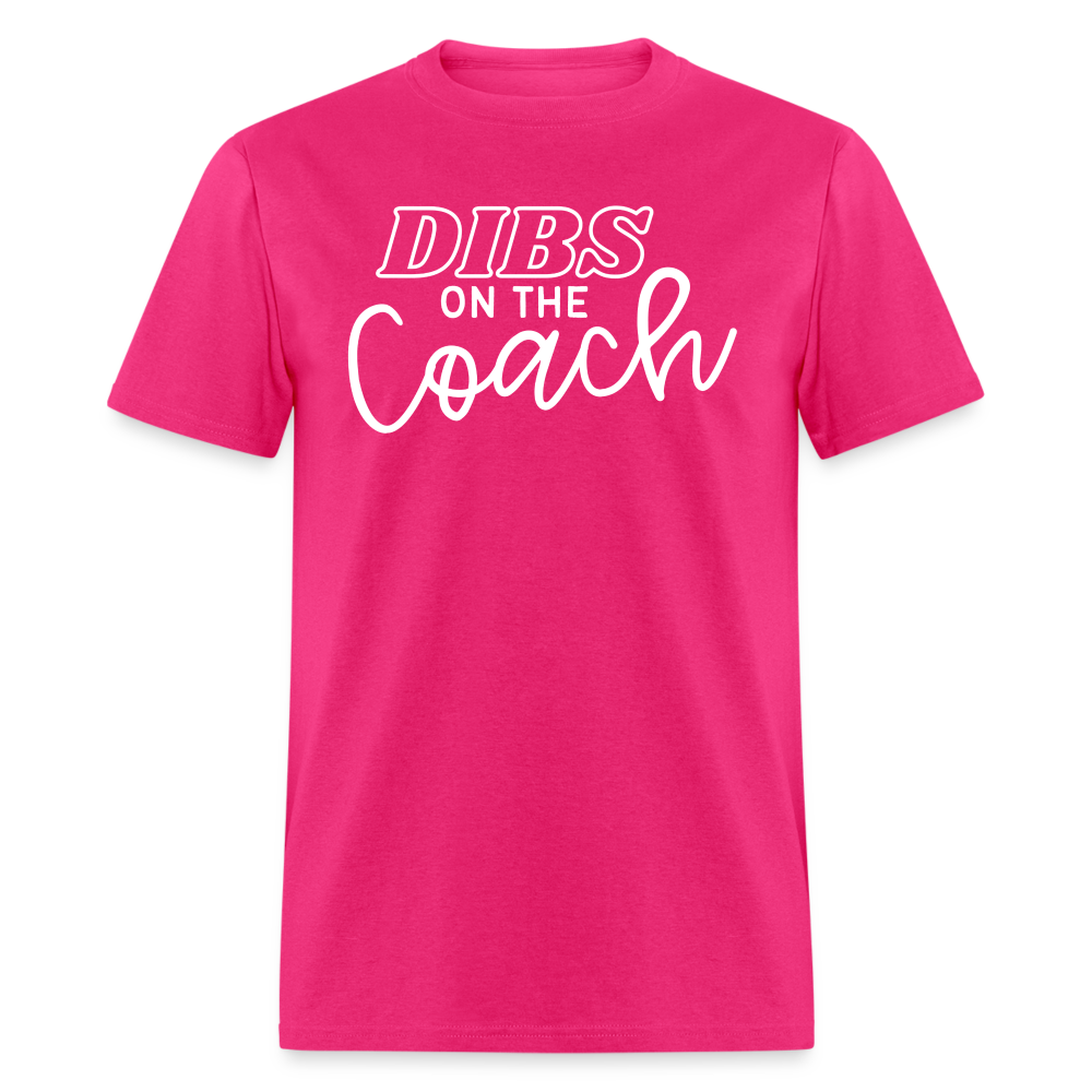 "Dibs on the Couch" Classic T-Shirt - fuchsia